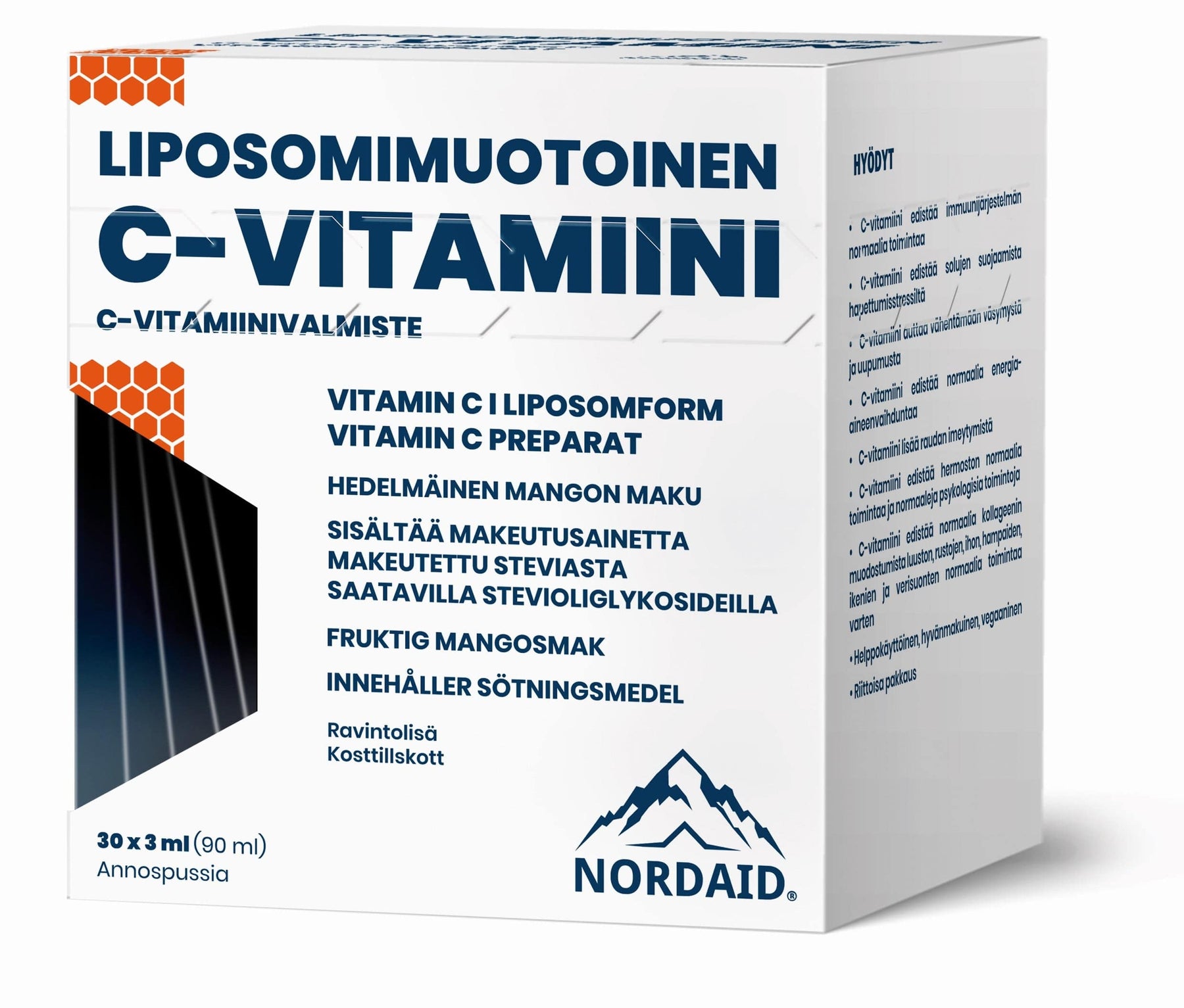 Nordaid Liposomi C-vitamiini 1000 mg - 30 x 3 ml annosta - integratoridirecthub.com