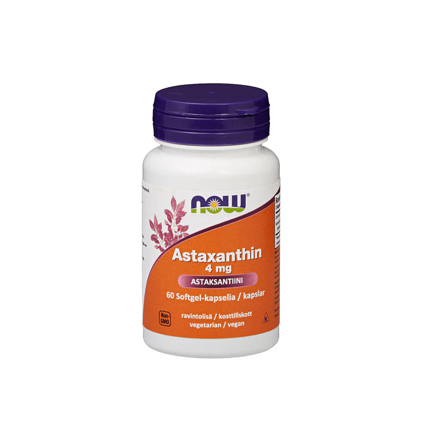 Now Foods Astaksantiini 4 mg 60 kaps. - integratoridirecthub.com