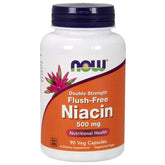 Now Foods Flush-Free Niacin 500mg + Vahva B3-vitamiini 90 kaps. - integratoridirecthub.com