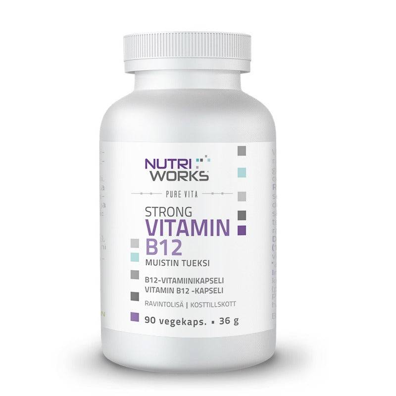 Nutri Works Strong Vitamin B12 - Vahva B12-vitamiinikapseli 90 kaps. - integratoridirecthub.com