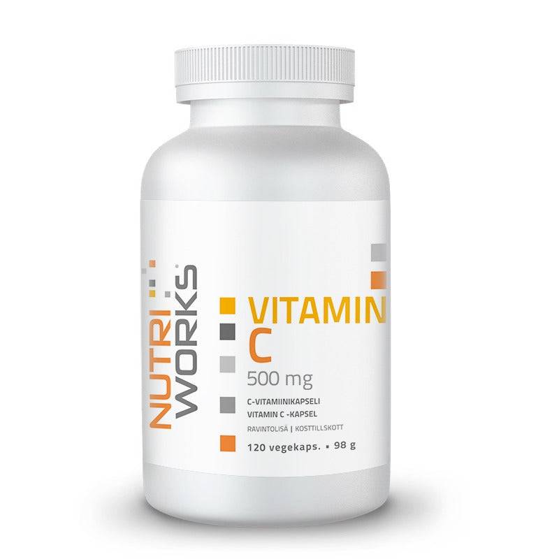 Nutri Works Vitamin C - Vahva C-vitamiinikapseli 120 kaps. - integratoridirecthub.com