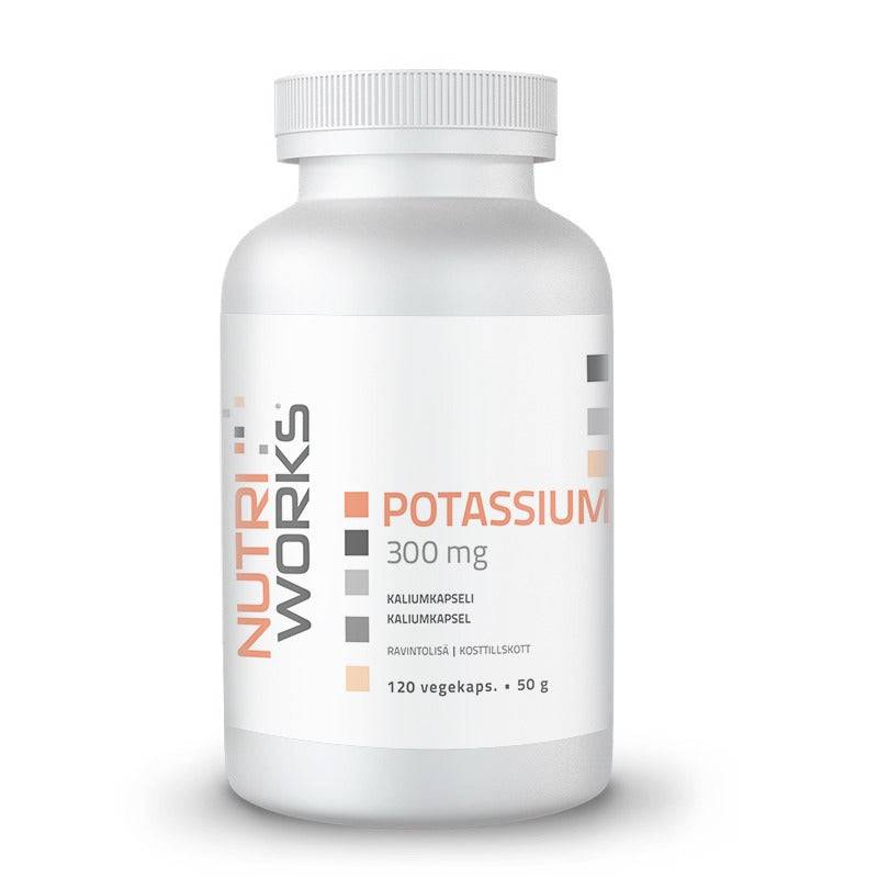 Nutri Works Potassium 300 mg - Kaliumkapseli 120 kaps. - integratoridirecthub.com