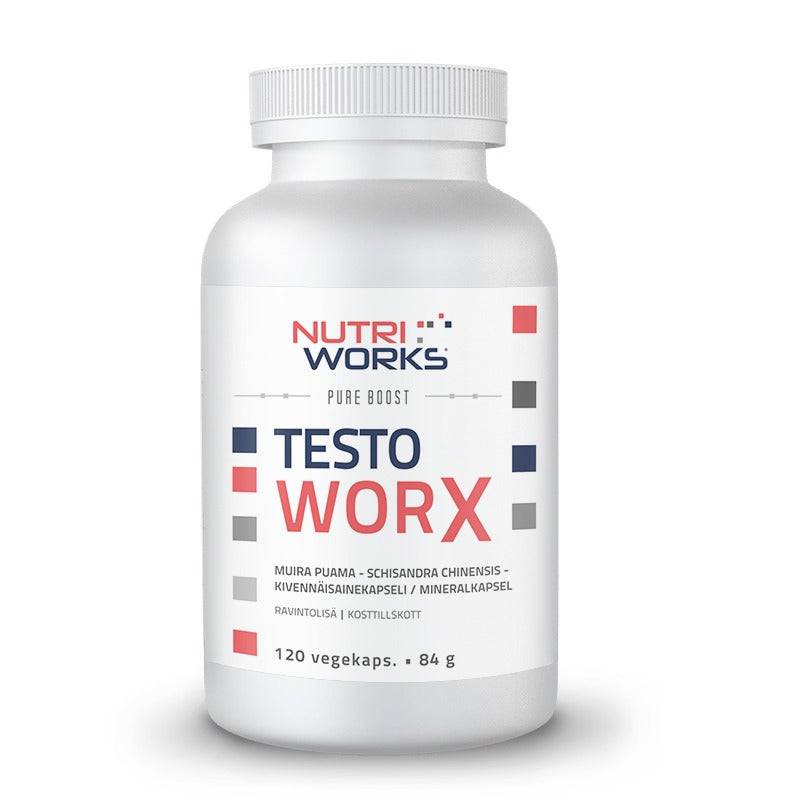 Nutri Works Testo Worx - Kivennäisainekapseli 120 kaps. - integratoridirecthub.com
