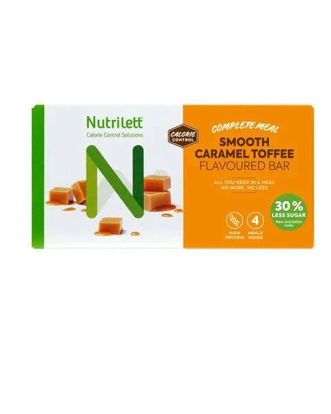 Nutrilett Smooth Caramel Toffee Bar - Karamelli patukka 4 kpl - erä - integratoridirecthub.com