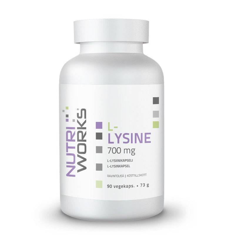 Nutri Works L-Lysine 700 mg 90 kaps. - integratoridirecthub.com