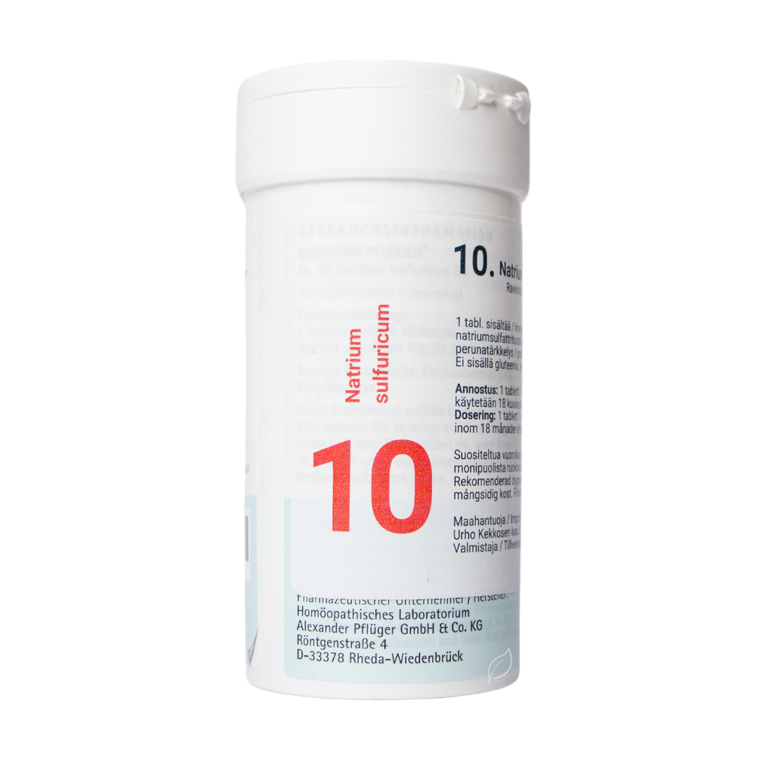 Pflüger Nro 10 Natrium Sulfuricum - Solusuola 400 tabl. - integratoridirecthub.com