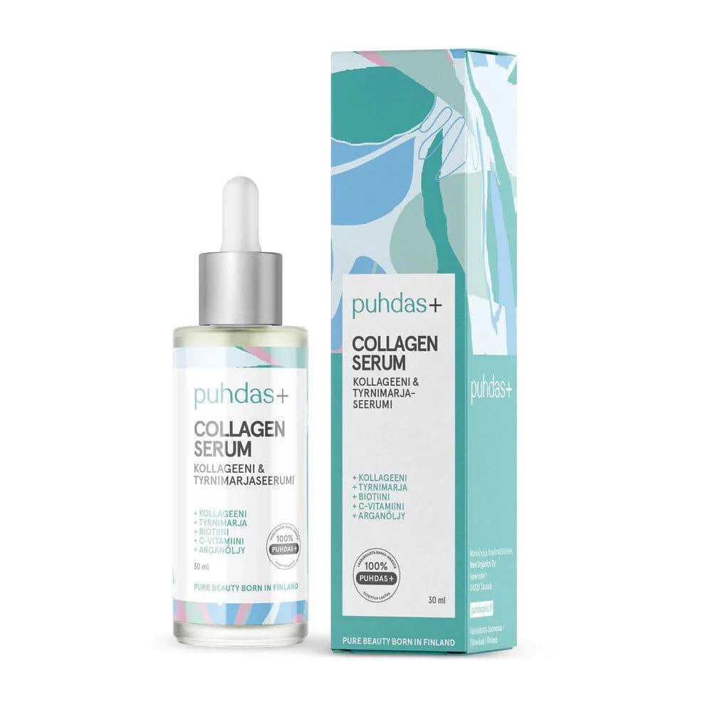 Puhdas+ Collagen Serum - Kollageeni & Tyrnimarjaseerumi 30 ml - integratoridirecthub.com