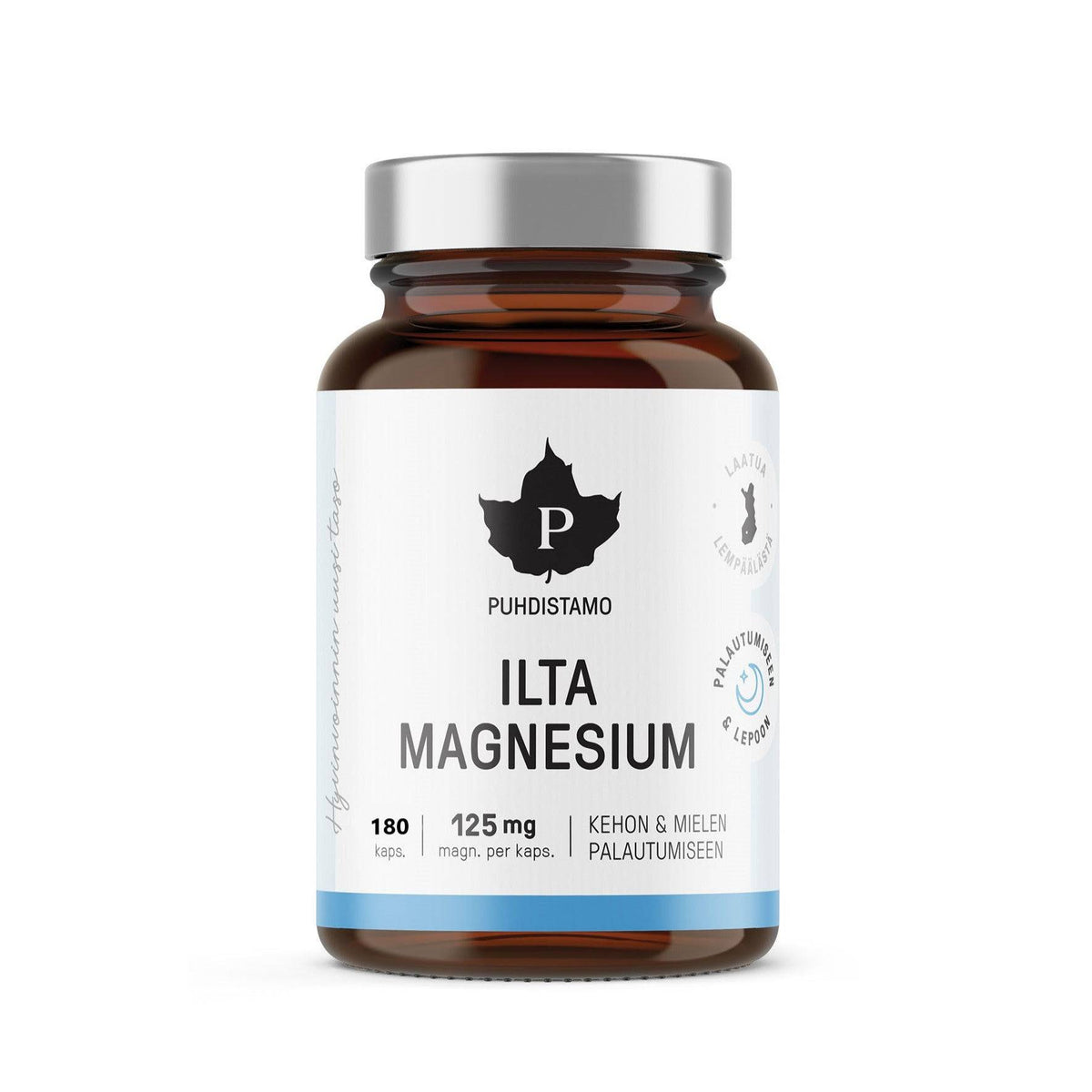Puhdistamo Ilta Magnesium 125 mg SÄÄSTÖPAKKAUS - 180 kaps. - integratoridirecthub.com