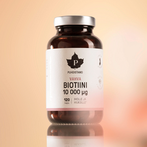 Puhdistamo, vahva biotiini, 10 000 µg, iholle ja hiuksille, 120 kaps., iholle, hiuksille, kauneus, integratoridirecthub.com