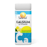 Sana-sol Kalsium + D-Vitamiini - Sitruunanmakuinen purutabletti 90 tabl. - integratoridirecthub.com