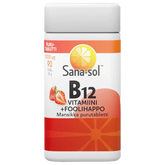 Sana-sol B12-Vitamiini 1000 µg + Foolihappo  90 tabl. - integratoridirecthub.com