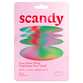 Scandy Glow Game: Strong Brightening Sheet Mask, kirkastava kangasnaamio, 1 kpl, integratoridirecthub.com