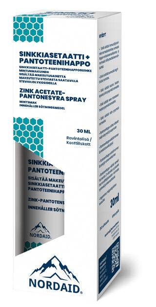 Nordaid Sinkkiasetaatti suusuihke 30 ml - integratoridirecthub.com