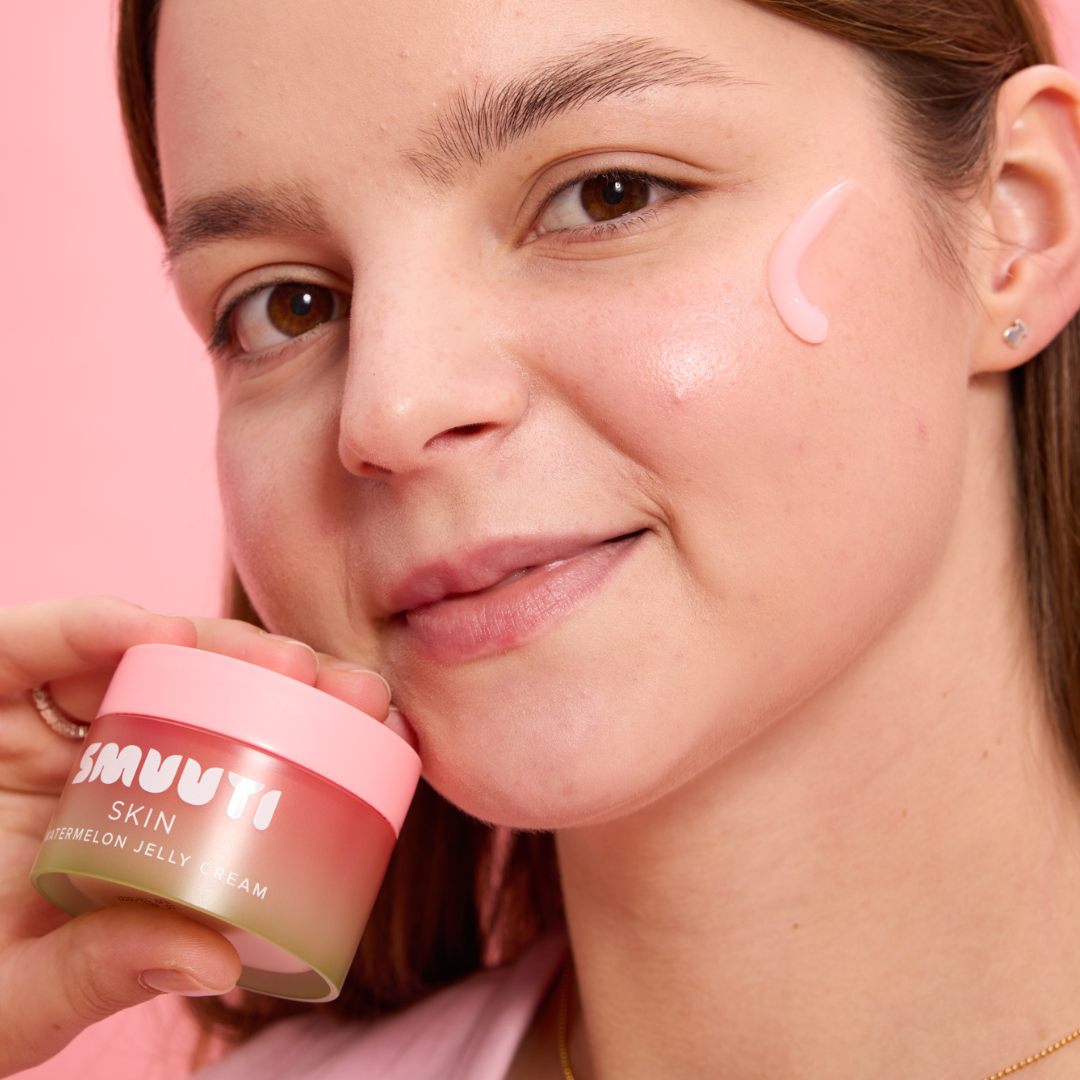 Smuuti Skin Watermelon Jelly Cream - Kasvovoide 50 ml koostumus kosteuttava vesimeloni fiiliskuva integratoridirecthub.com
