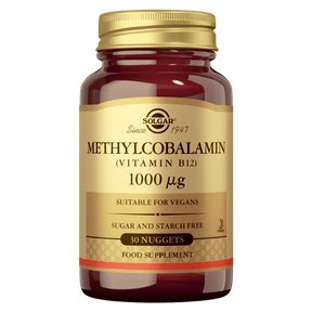 Solgar Methylcobalamin 1000 µg - Metyylikobalamiini 30 imeskelytablettia