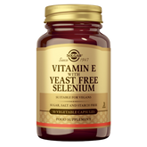 Solgar Vitamin E With Yeast Free Selenium - E-vitamiini & Seleeni 50 kaps.
