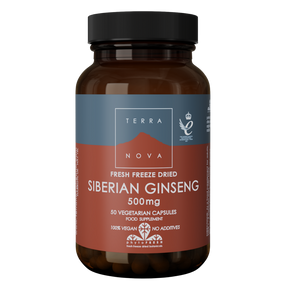 Terranova Siberian Ginseng 500 mg - Venäjänjuurivalmiste 50 kaps.
