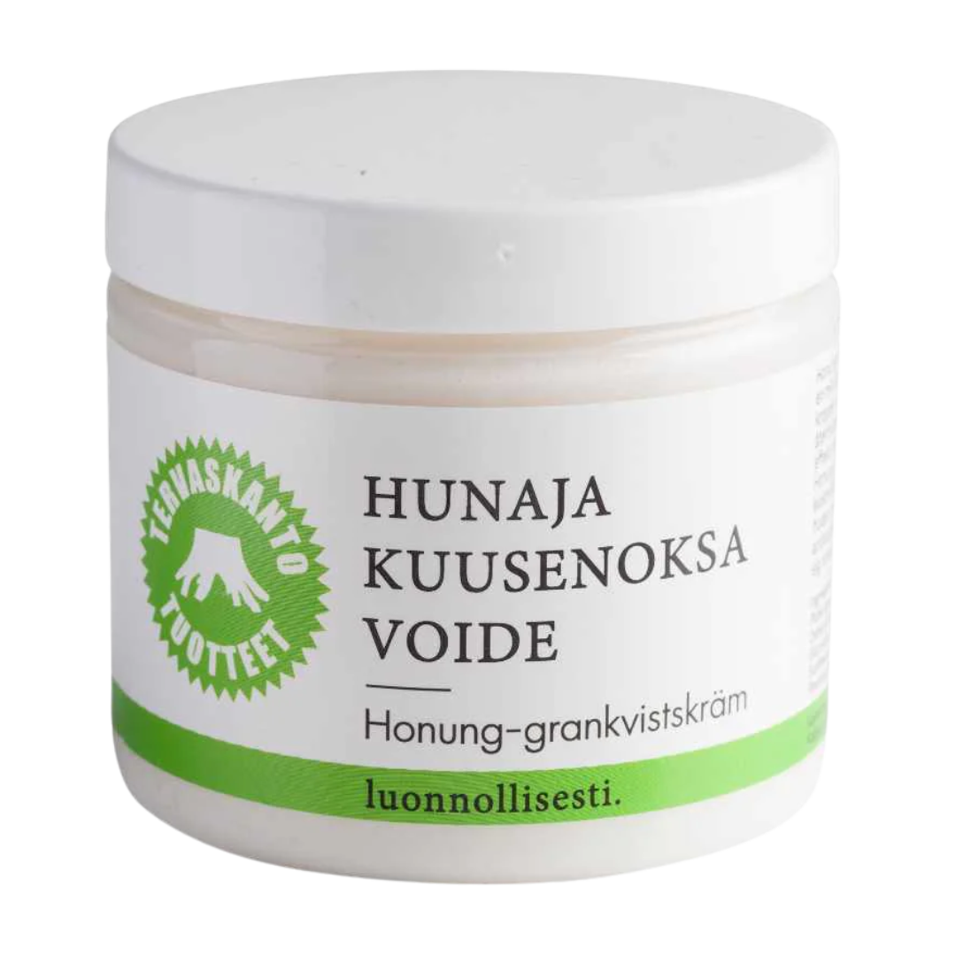 Tervaskanto Hunaja-kuusenoksavoide 200 ml vartalovoide, integratoridirecthub.com