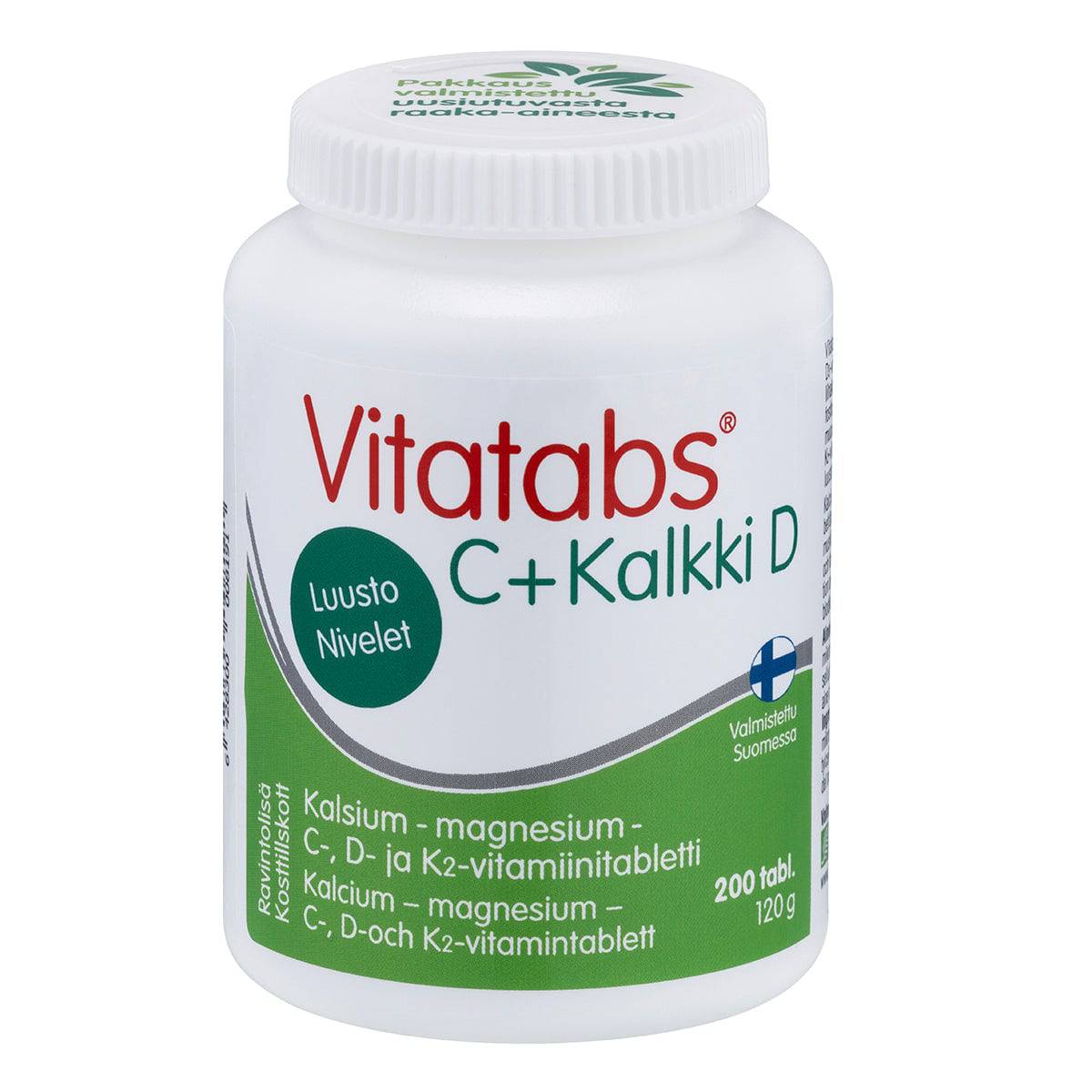 Vitatabs C + Kalkki D 200 tabl. - integratoridirecthub.com