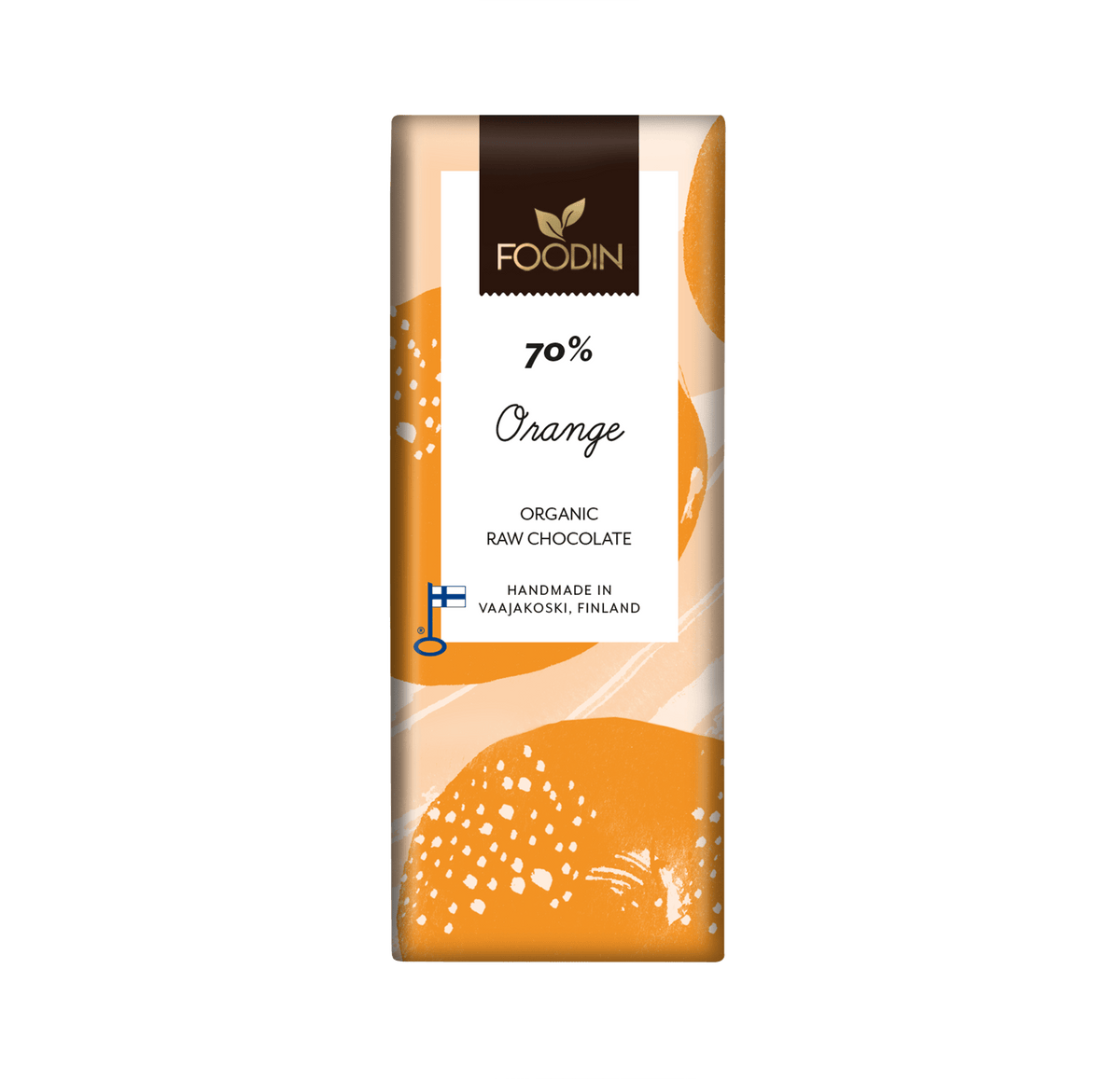 Foodin Orange raakasuklaa 70% - integratoridirecthub.com