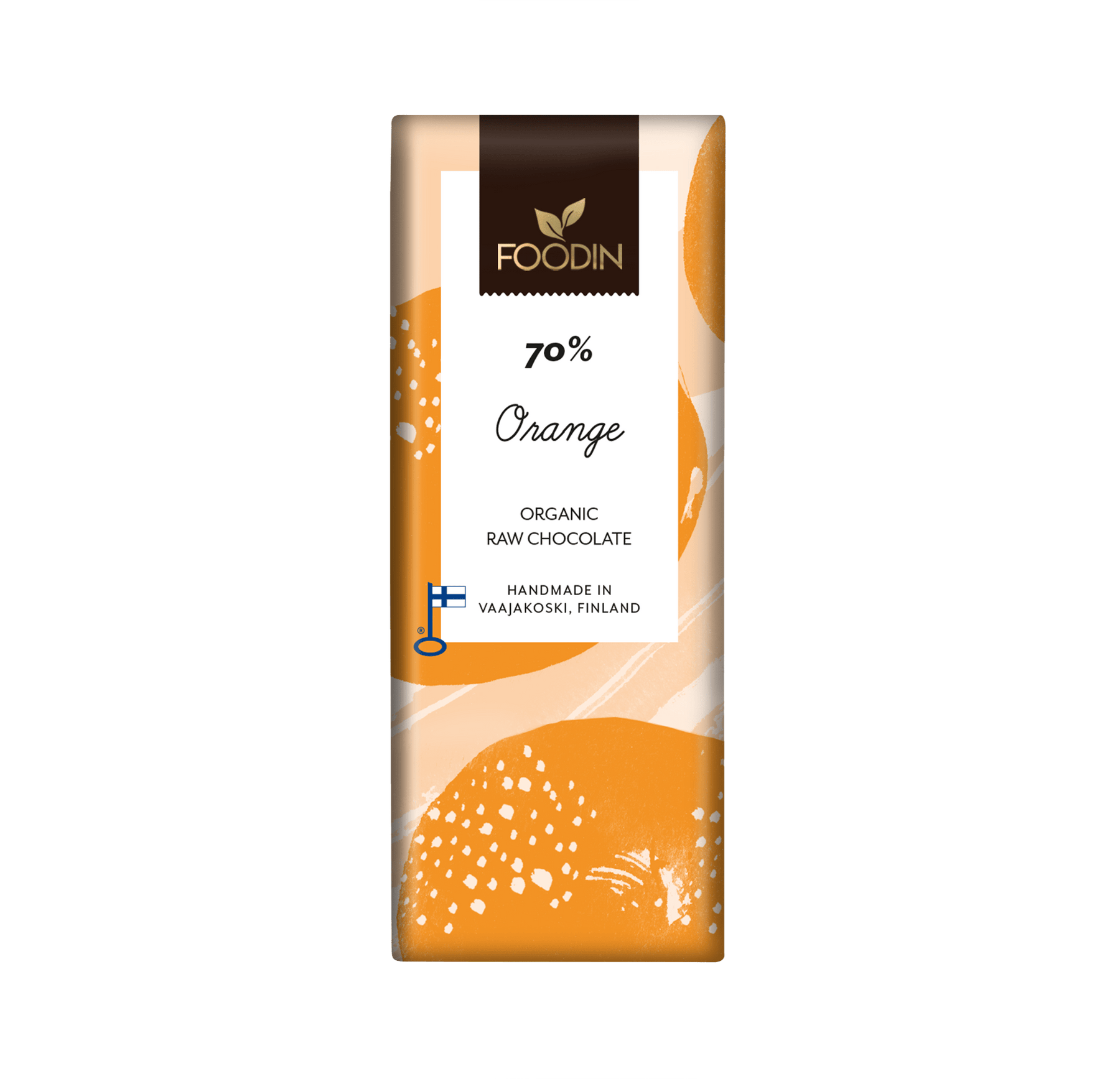 Foodin Orange raakasuklaa 70% - integratoridirecthub.com