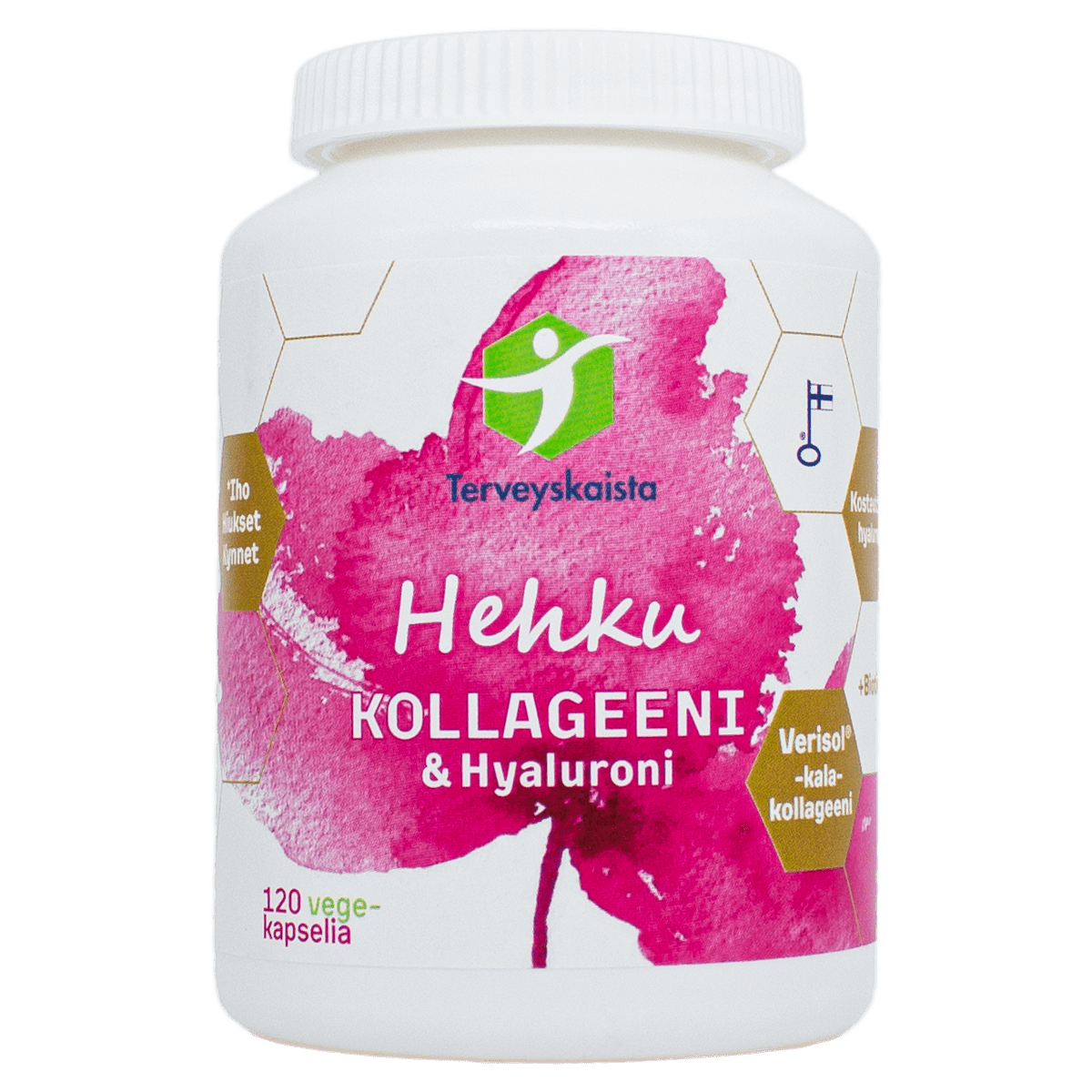 Terveyskaista Kollageeni & Hyaluroni 120 vegekaps. - integratoridirecthub.com