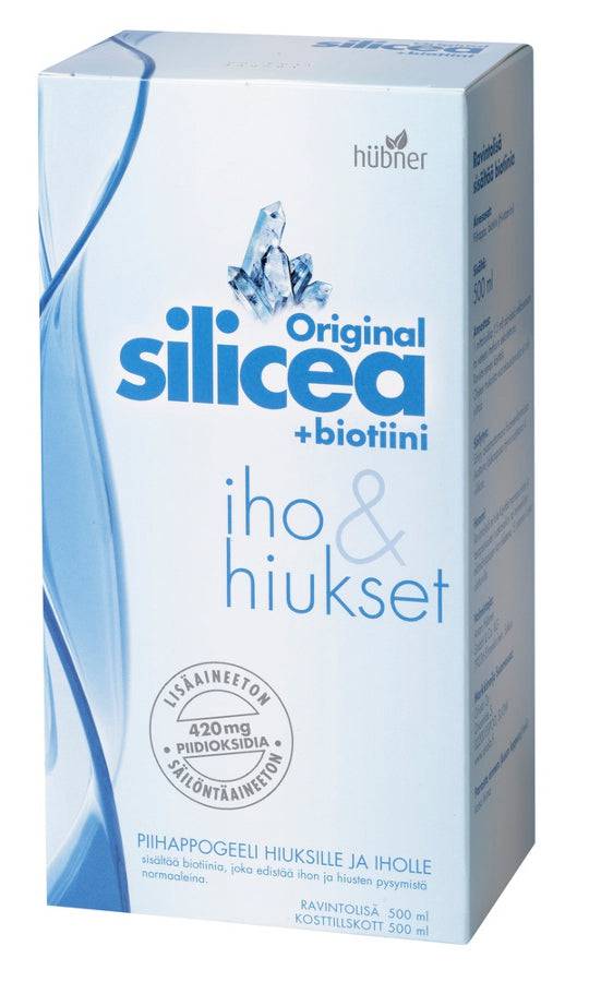 Hubner Original Silicea + Biotiini piihappogeeli - Iho & Hiukset 500 ml - integratoridirecthub.com