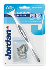 Jordan Easy Clean Flosser - Hammaslankain - lankain + 5 vaihtopäätä - integratoridirecthub.com