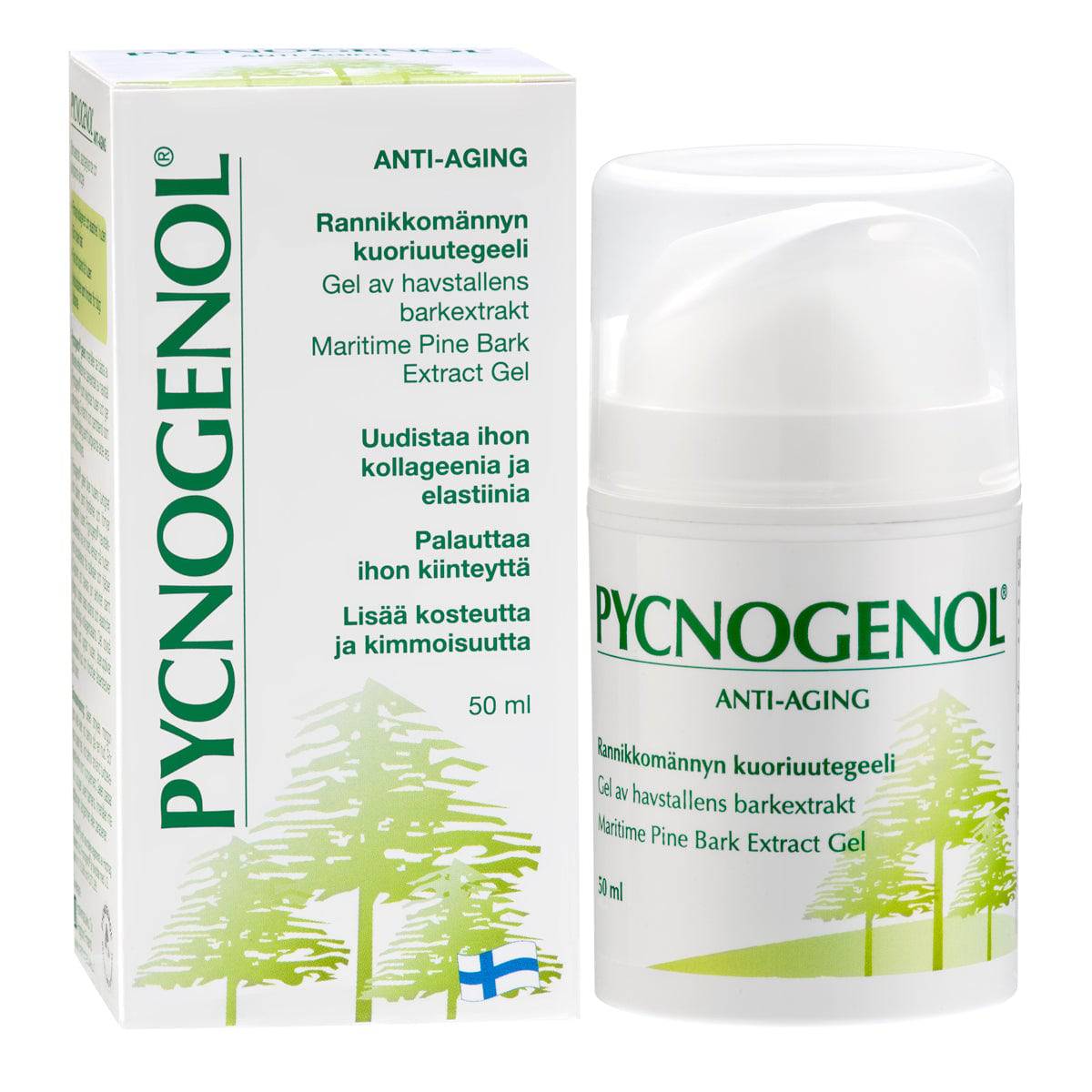 Pycnogenol Anti-Aging Gel - Rannikkomännyn kuoriuutegeeli 50 ml - integratoridirecthub.com