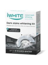 iWhite Dark Stains Whitening Kit - Valkaisumuotit 10 x 0,8 g - Päiväys 03/2025 - integratoridirecthub.com