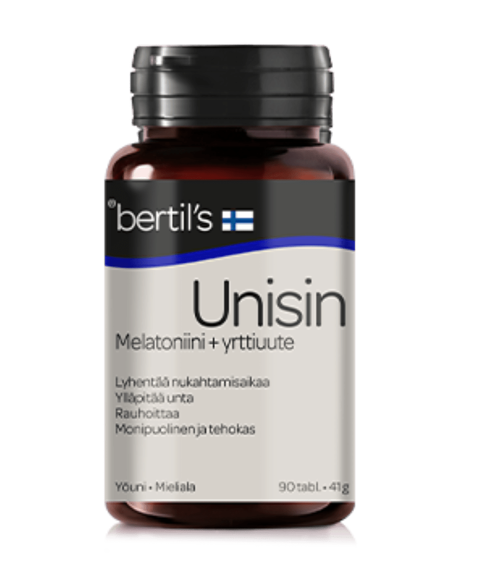 Bertil's Unisin 90 tabl. - Melatoniini+yrttiuute - integratoridirecthub.com