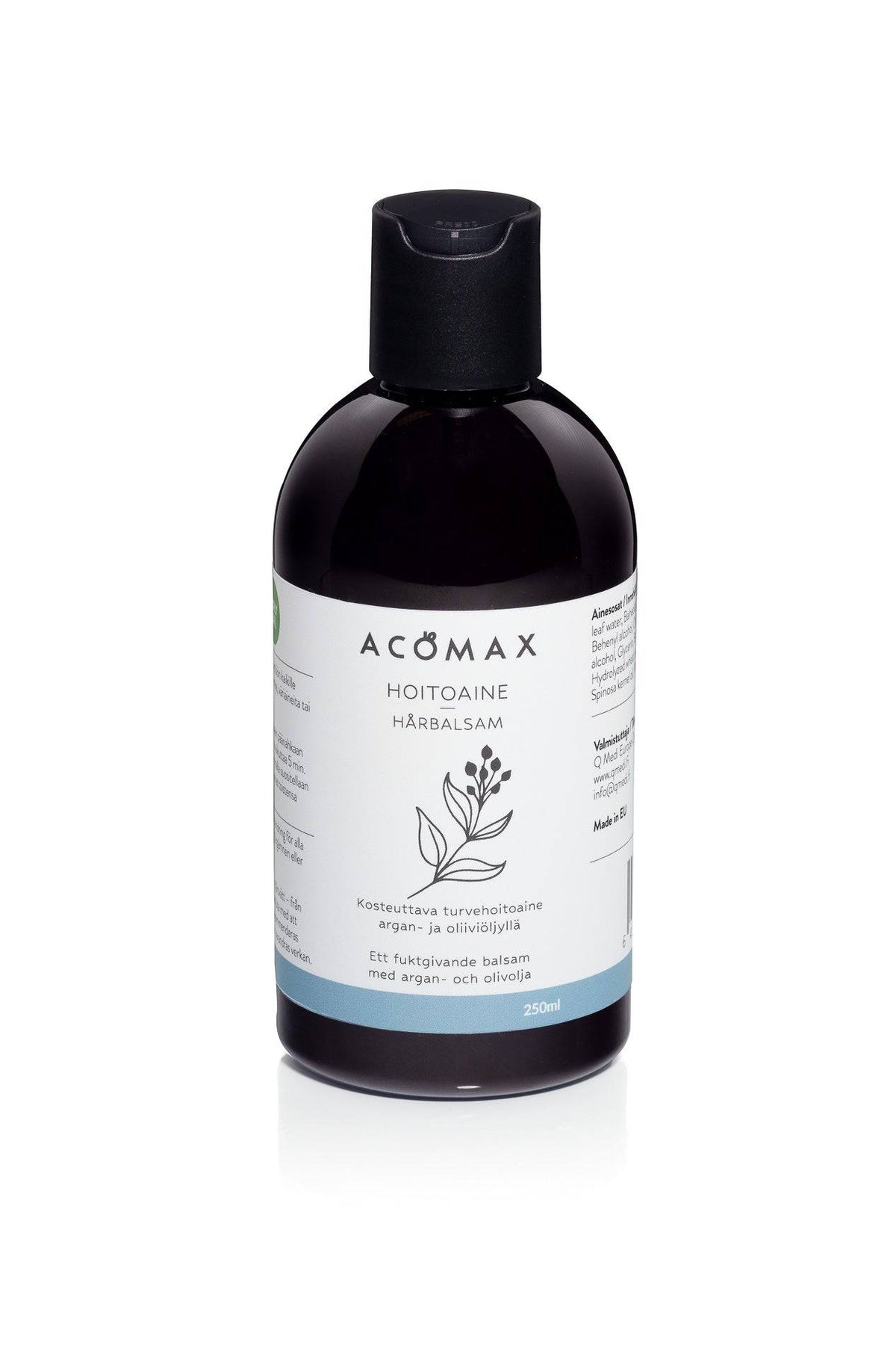 Acomax Hoitoaine - Kosteuttava turvehoitoaine hiuksille 250 ml - integratoridirecthub.com