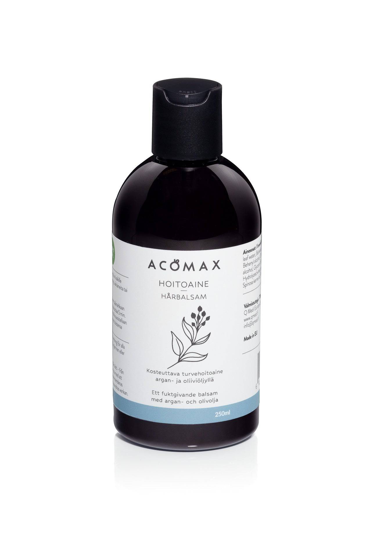 Acomax Hoitoaine - Kosteuttava turvehoitoaine hiuksille 250 ml - integratoridirecthub.com