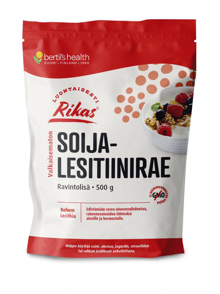 Bertil's Health Rikas Soijalesitiinirae 500 g - integratoridirecthub.com
