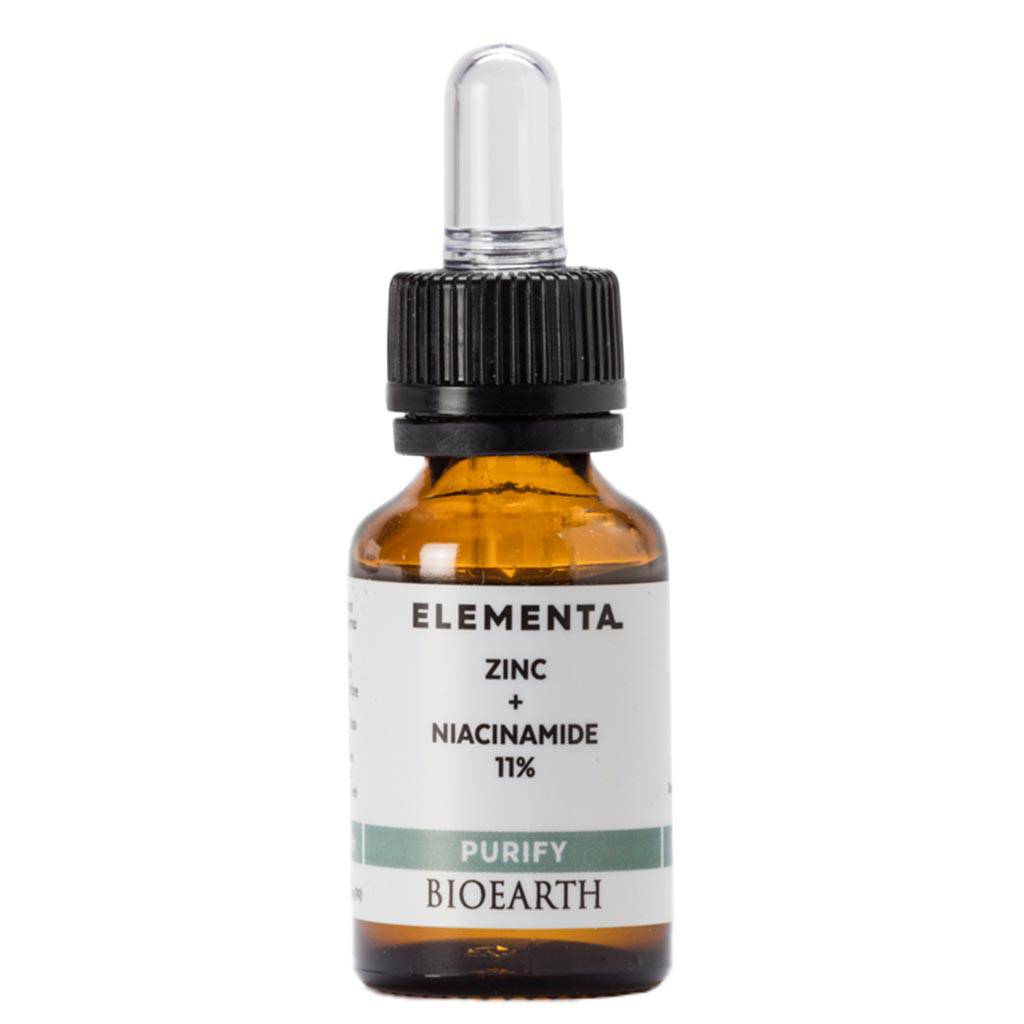 Bioearth Elementa Zinc + Niasiiniamidi 11 % - Kasvoseerumi 15 ml - integratoridirecthub.com