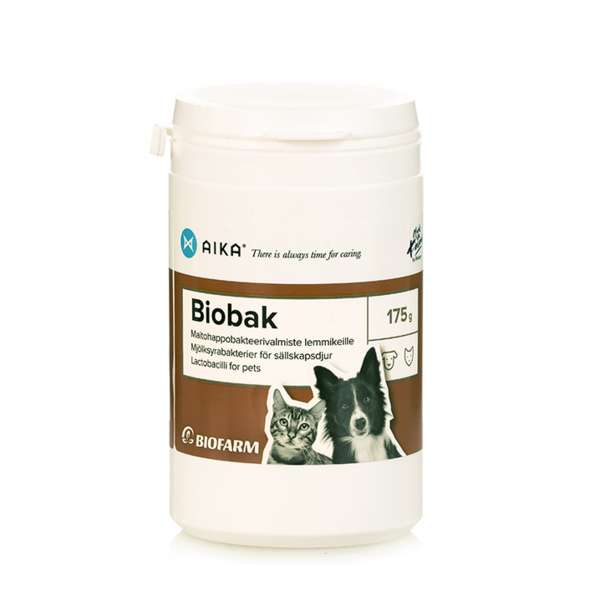 AIKA Biobak - maitohappobakteerivalmiste lemmikille 175 g - integratoridirecthub.com