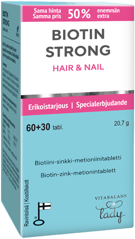 Biotin Strong Hair & Nail 60+30 tabl. - integratoridirecthub.com