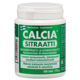 Calcia Sitraatti - Kalsiumsitraatti-D-vitamiinitabletti 160 tabl. - integratoridirecthub.com
