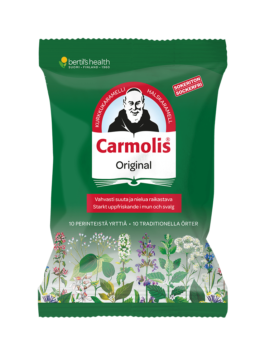 Carmolis Original Sokeriton Kurkkukaramelli 75 g - integratoridirecthub.com