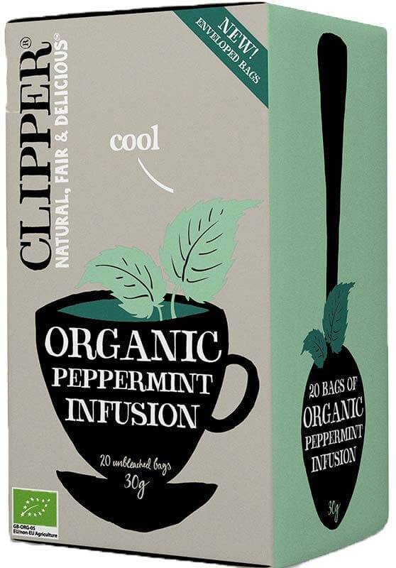 Clipper Organic Peppermint Infusion - Piparminttu Yrttitee 20 teepussia - integratoridirecthub.com