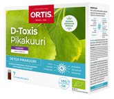 D-Toxis Pikakuuri Vadelma Luomu 7 x 15 ml - integratoridirecthub.com