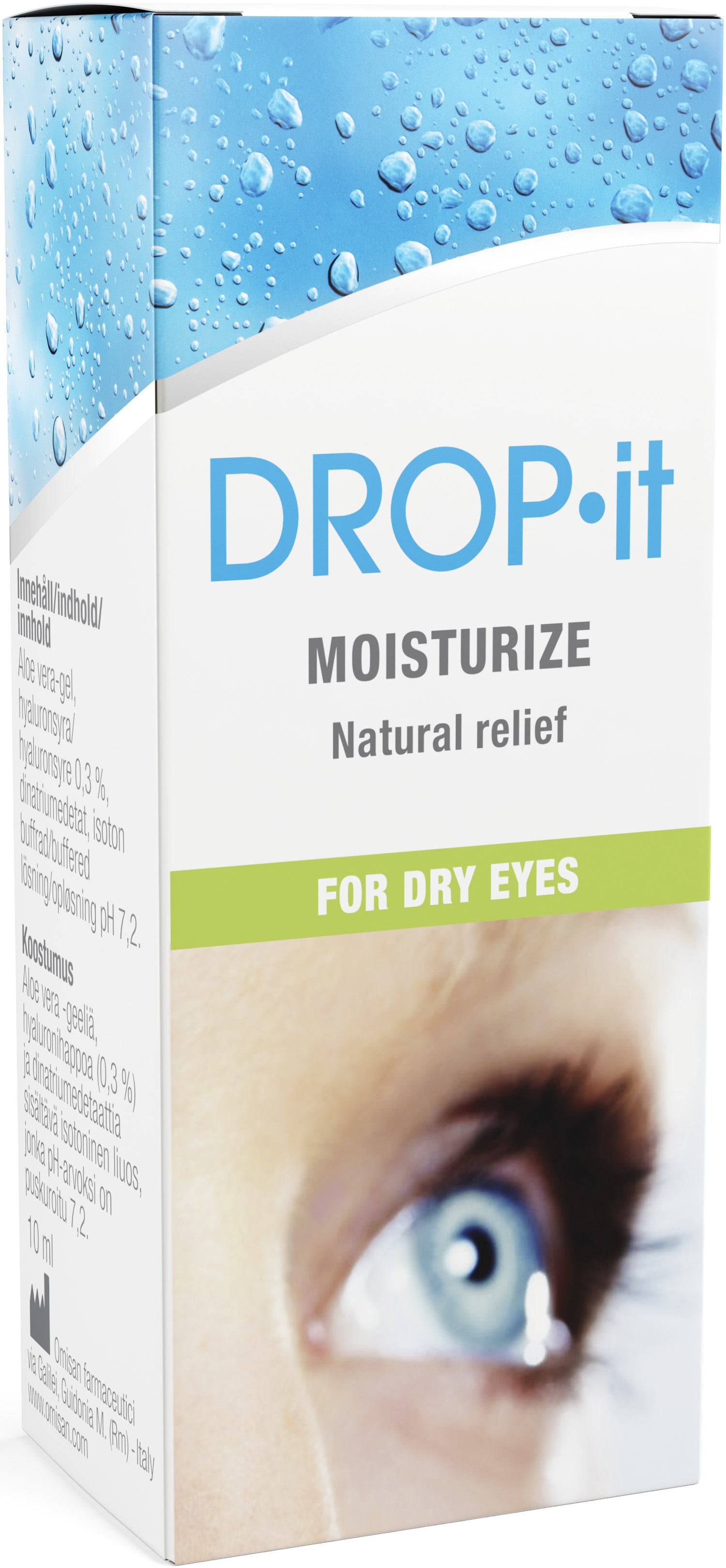 Drop-It Moisturize for Dry eyes - Silmätipat kuiville silmille 10 ml - integratoridirecthub.com
