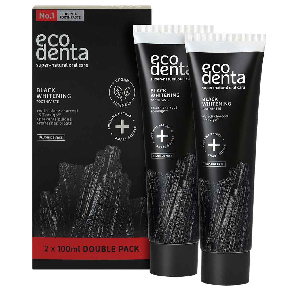 Ecodenta Hiilihammastahna - Tuplapakkaus 2 x 100 ml - integratoridirecthub.com