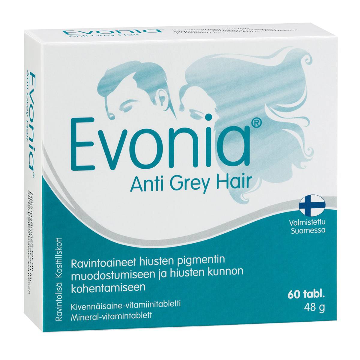 Evonia Anti Grey Hair 60 tabl. - integratoridirecthub.com