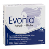 Evonia Keratin + Biotin - Keratiini-biotiinikapseli 60 kaps. - integratoridirecthub.com
