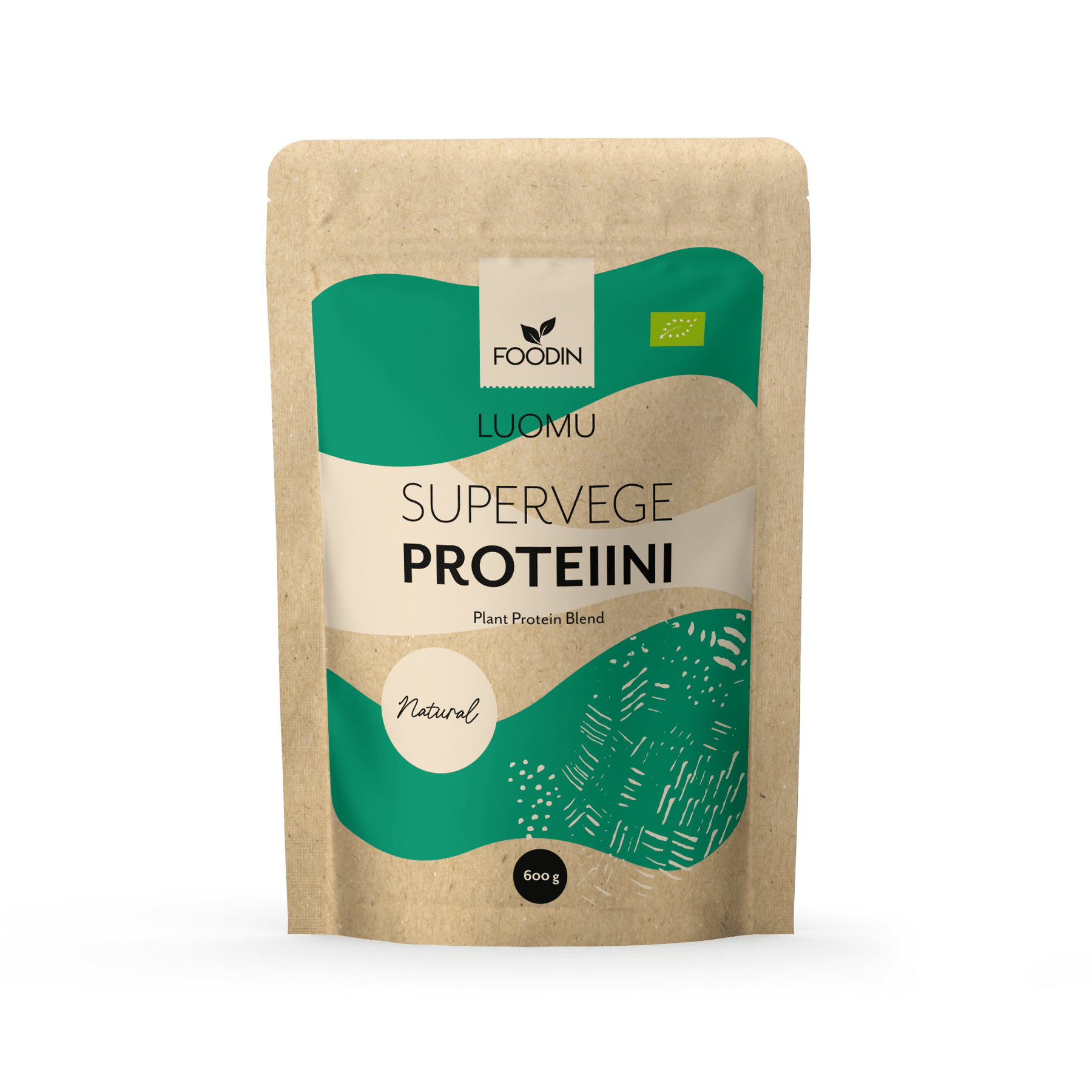 Foodin Luomu Supervege Proteiini Natural 600 g - integratoridirecthub.com