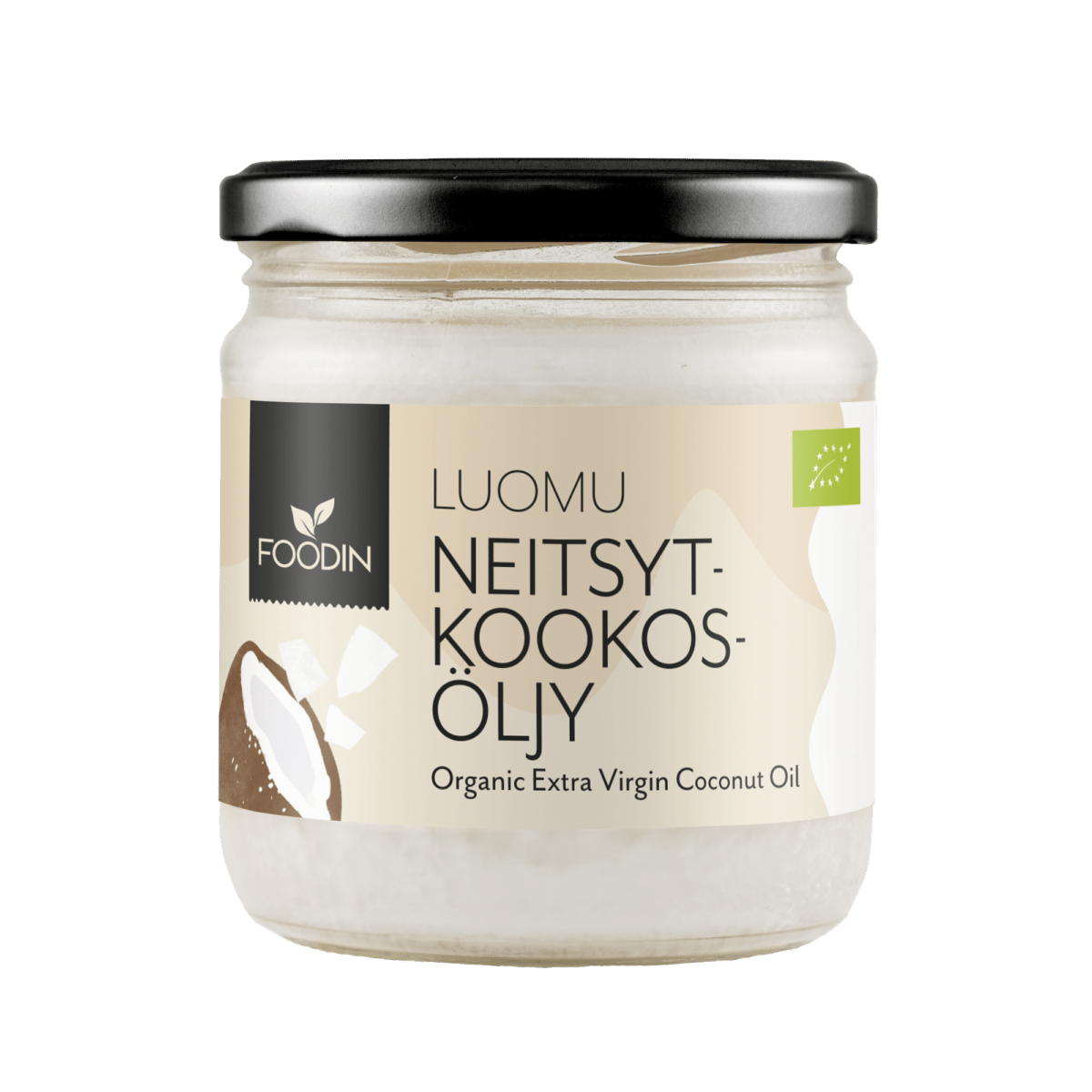 Foodin Neitsytkookosöljy Luomu 400 ml - integratoridirecthub.com