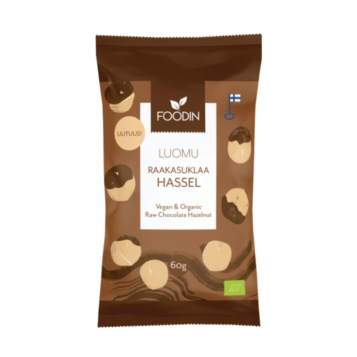 Foodin Raakasuklaa Hassel Luomu 60 g - integratoridirecthub.com