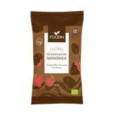 Foodin Raakasuklaa Mansikka Luomu 50 g - integratoridirecthub.com