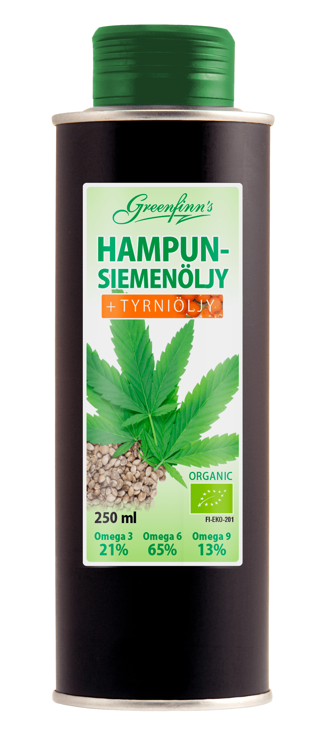 Greenfinn's Hampunsiemenöljy + Tyrniöljy 250 ml - integratoridirecthub.com